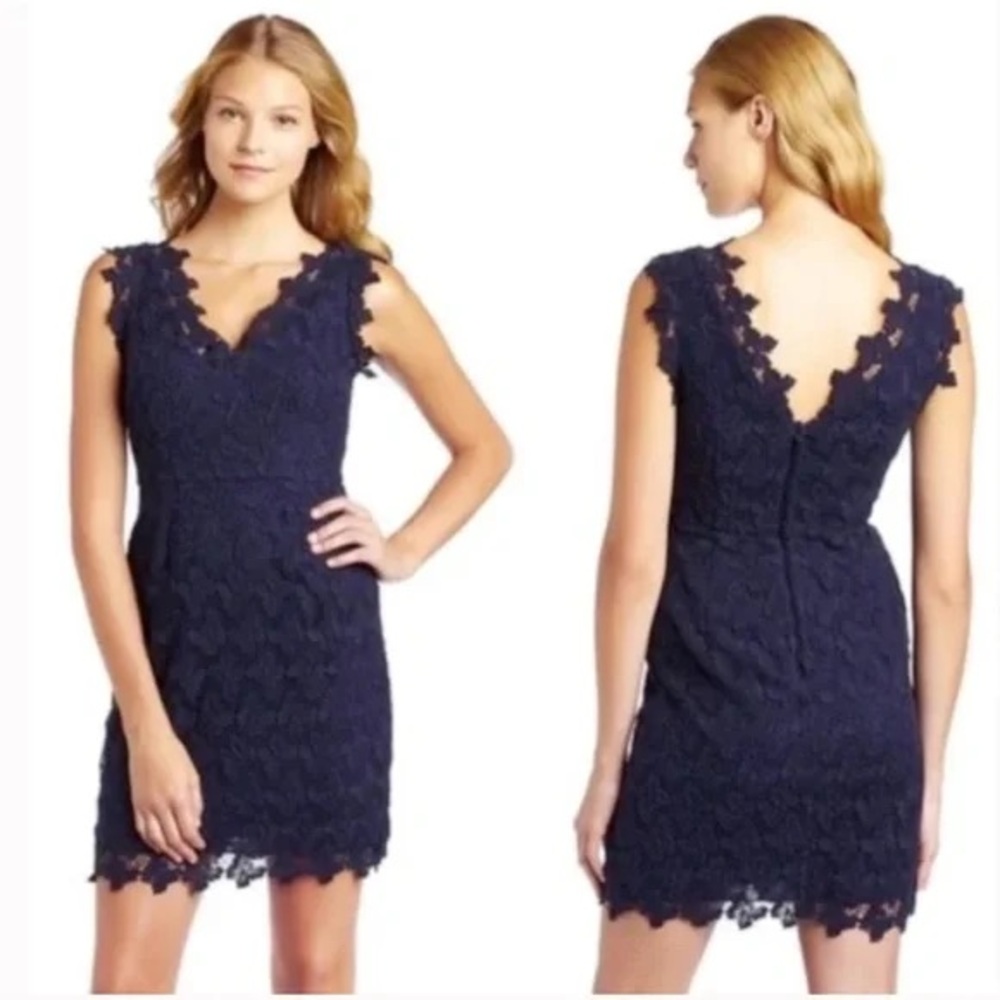 Lilly Pulitzer papillon butterfly lace sleeveless mini dress size 6